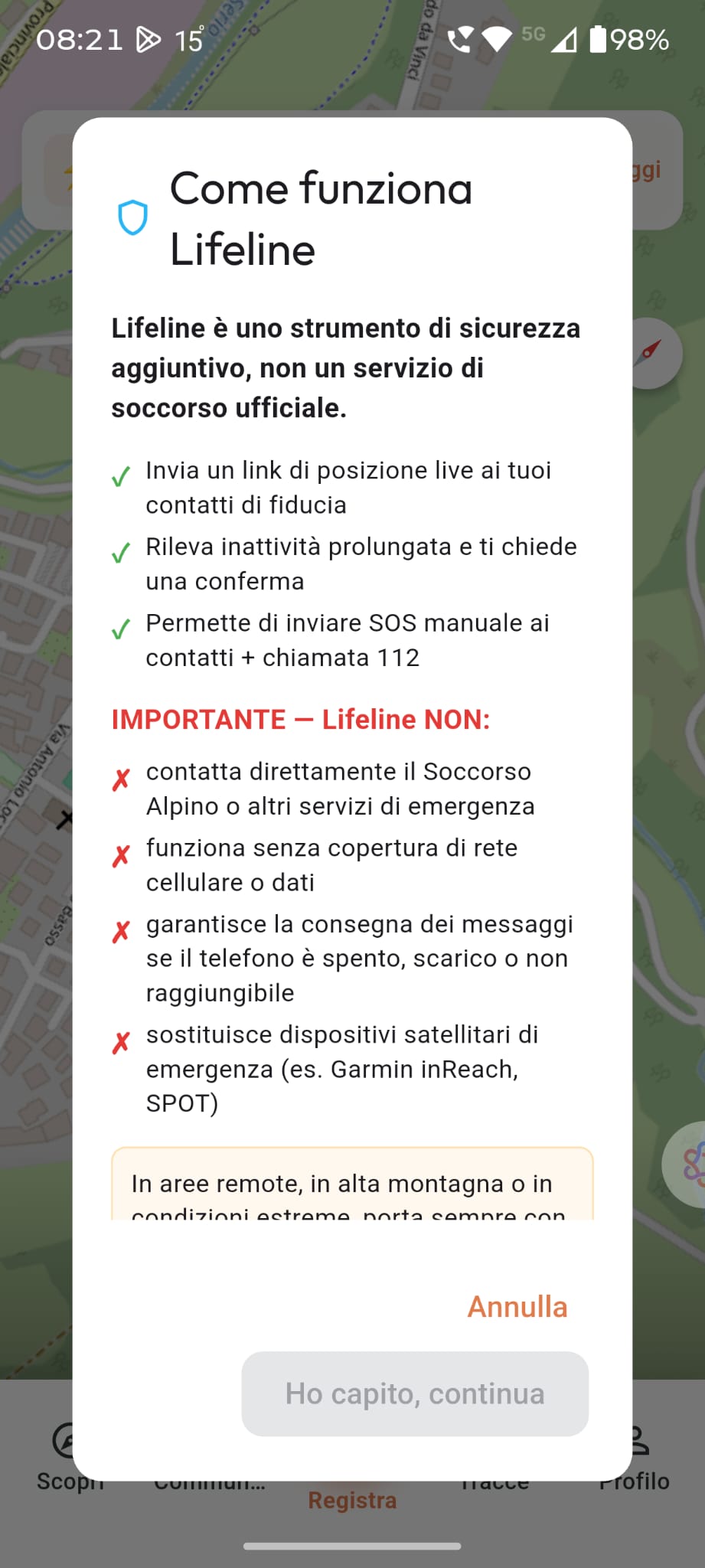 Spiegazione Lifeline